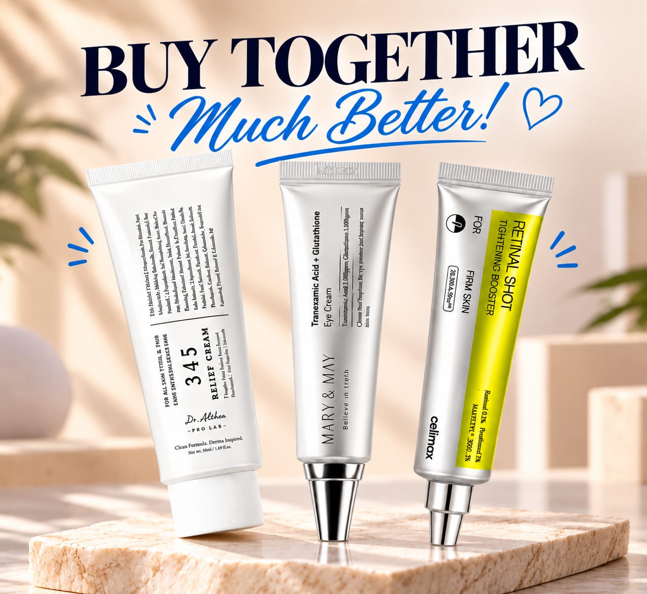 Celimax Retinal Shot & Mary and May & 345 Cream Bundle