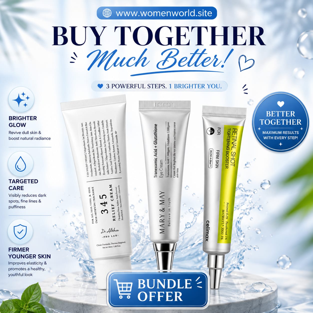 Celimax Retinal Shot & Mary and May & 345 Cream Bundle