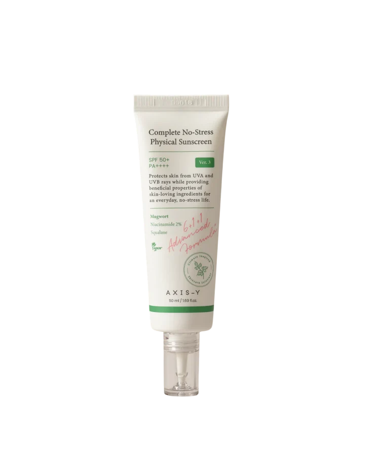 Axis Y Compelete No-Stress Physical Sunscreen SPF50+PA+++ 50Ml